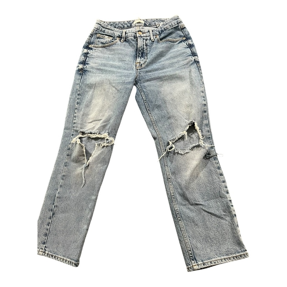Good American High rise Distressed Light Blue Jeans size 4/27